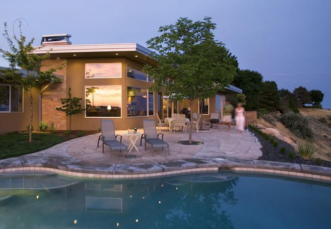 Boise, ID residence patio back area